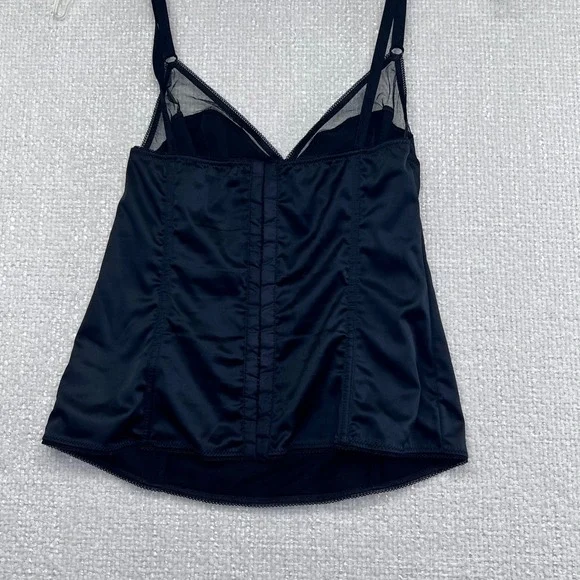 Dolce & Gabbana Black Corset Top, Adjustable Strap Cami, Lingerie, Italian - Picture 6 of 10